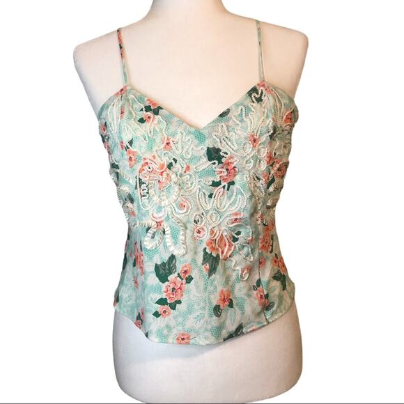Vintage Victoria’s Secret Gold Label Floral Cami S‎ - Picture 2 of 7